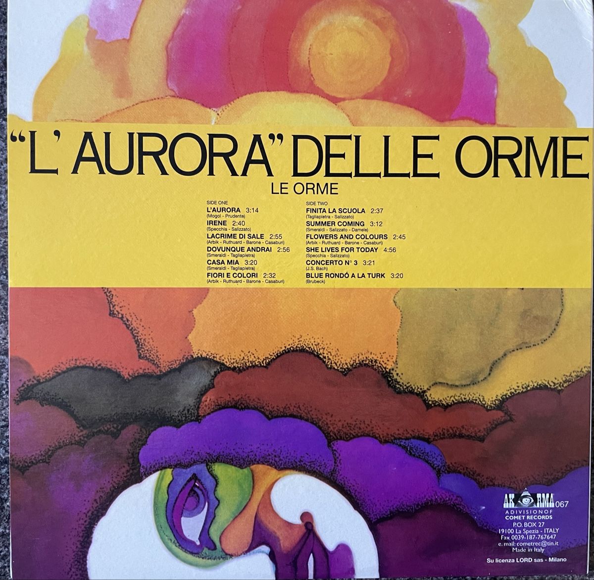 Schallplatten: L‘ Aurora Delle Orme - AKARMA  - Vinyl LP – Gebraucht aus Olten von Bluespapst 1