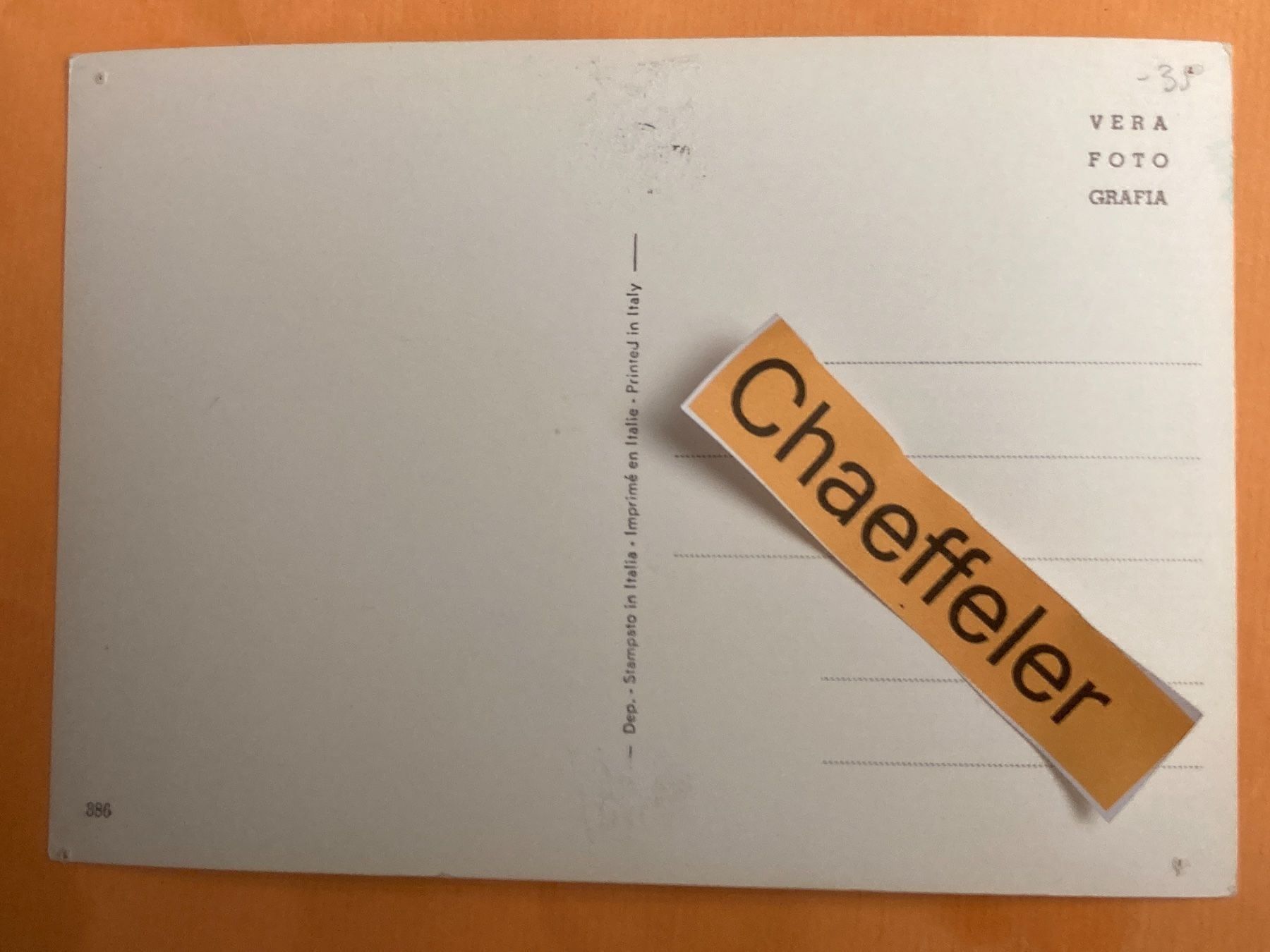 Poster & Bilder: Antonelli Lualdi.  -  DEAR FIN – Defekt aus Zürich von Chaeffeler 1