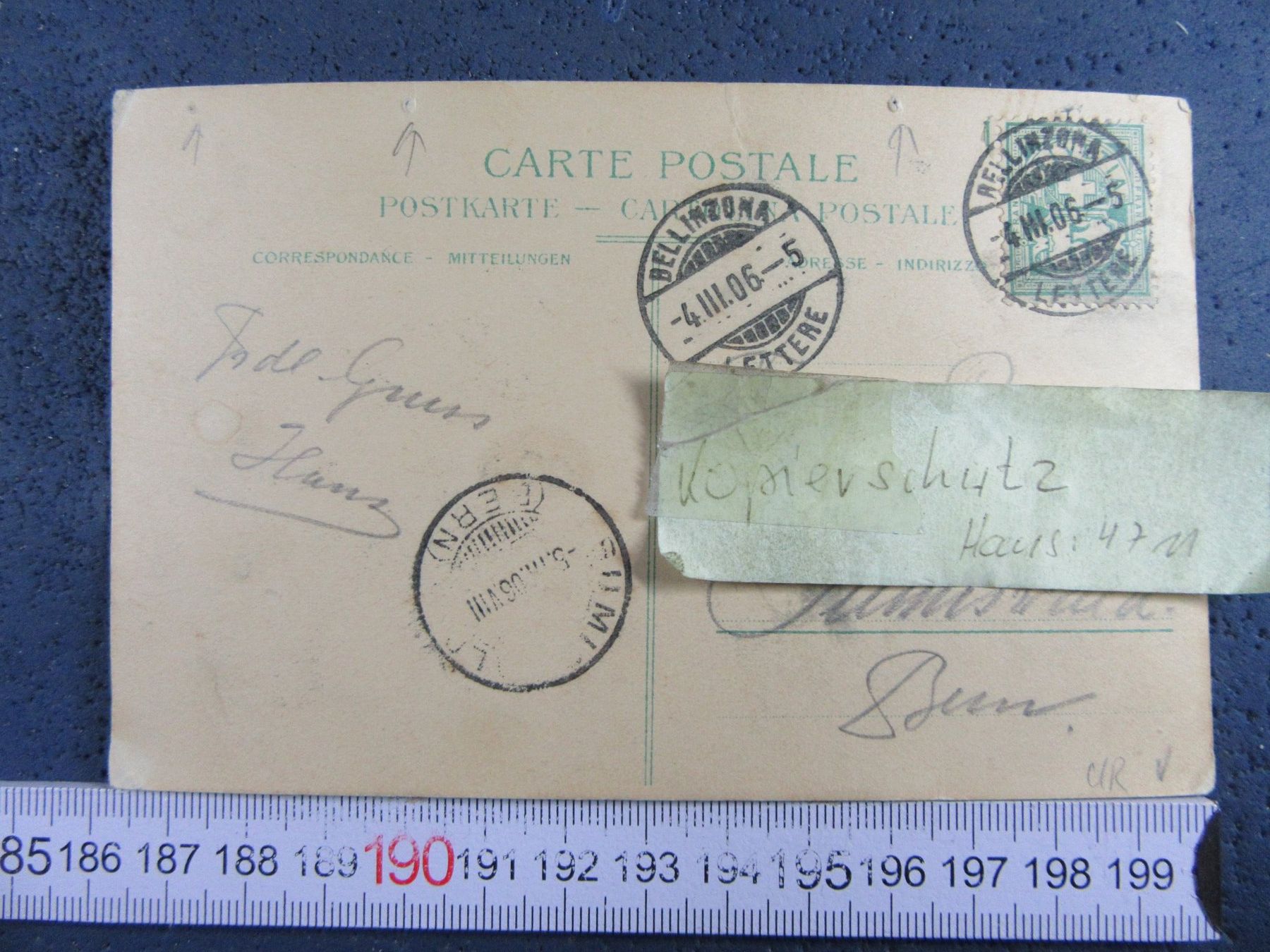 Cartoline postali: GOTTHARD-EXPRESS DAMPFZUG 1906 URI AK WAR GENADELT FLECK – Usato da Ettingen venduto da Hausi4711 2