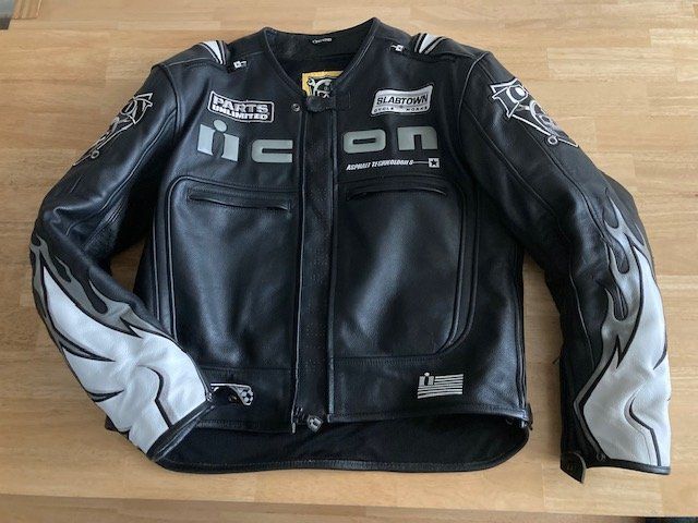 Motorrad Lederjacke Biker Lederjacke Gebraucht Bikerjacke - Main Image