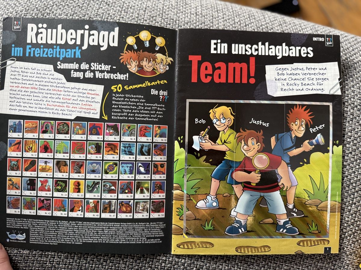 Panini Carte collezionabili: Die drei ??? Panini sammelbilder – Usato da Zürich venduto da zuerich16 5