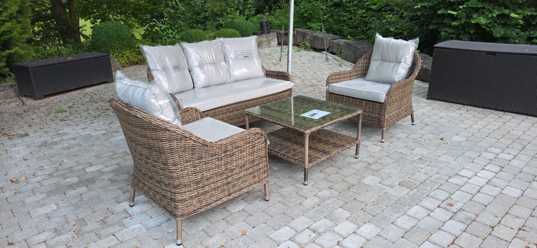 Divani: Gartenlounge Set 40% Rabatt Wicker Lounge – Nuovo e nell'imballaggio originale da Lützelflüh-Goldb venduto da Rampenverkauf_72_ 2