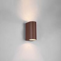 Aussen Wandleuchte, Braun, 15 cm Höhe