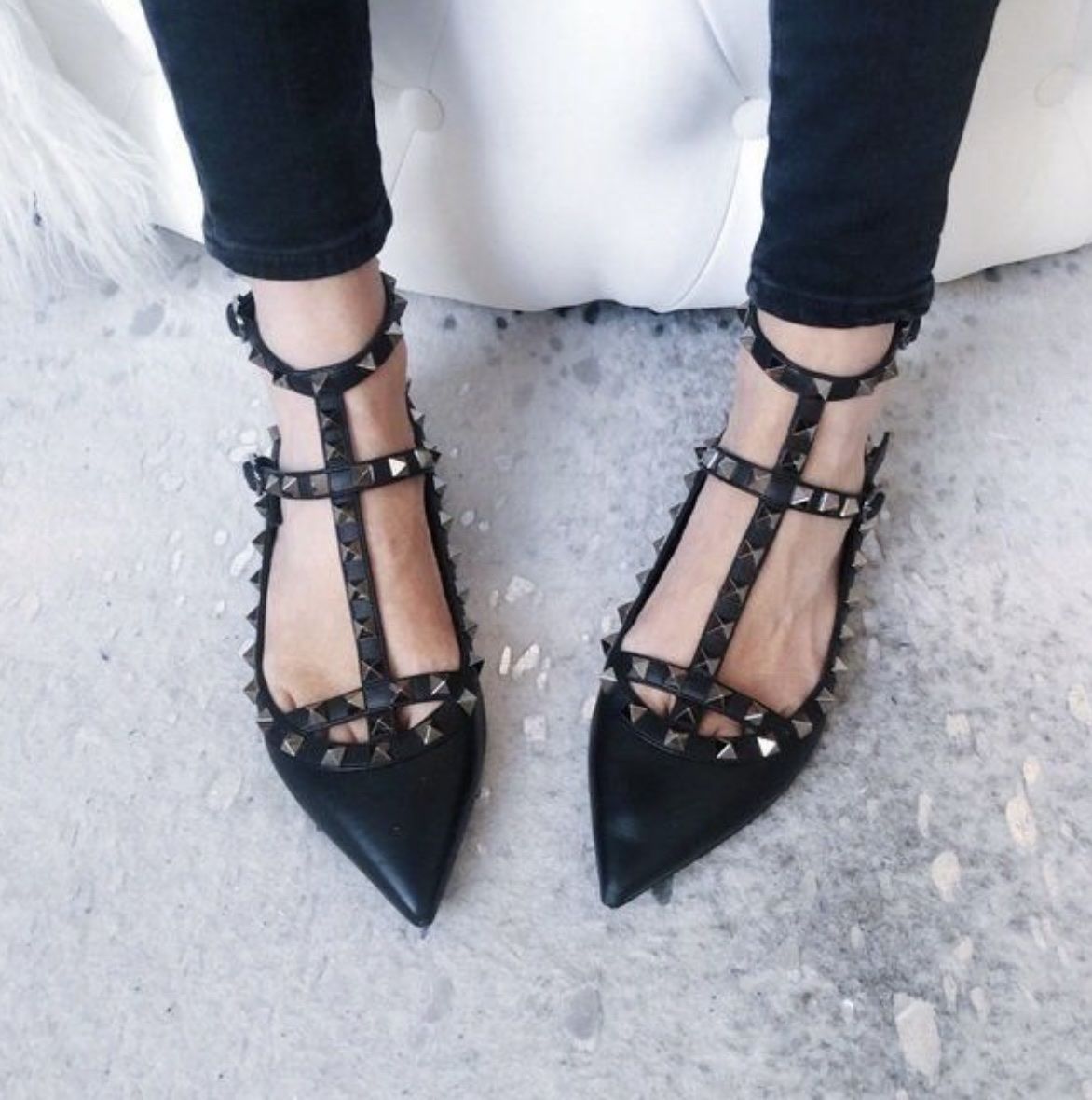 Valentino Scarpe da donna: Valentino soblack Rockstud Ballet Flats - size 35,5-36 – Usato da Schwyz venduto da ann_5w8m