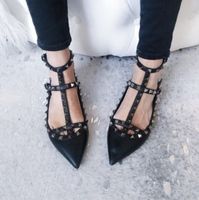 Valentino soblack Rockstud Ballet Flats - size 35,5-36
