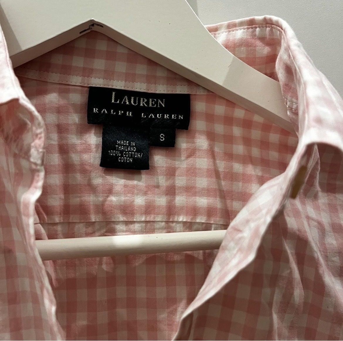 Ralph Lauren Camicette: RALPH LAUREN PINK CHECKERED SHIRT – Usato da Genève venduto da toandfrom 1