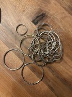 Buchringe Metall sortiert verschiedene Grössen neu