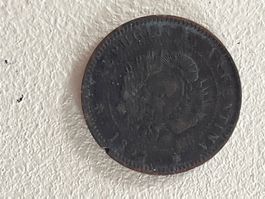 Alte 1 Centesimo Münze, Jahr 1893, Argentina