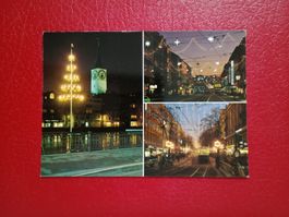 Zürich Stadt mehrbildrig Weihnachten Beleuchtung