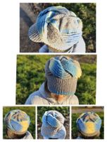 Beanie mit Sonnenschutz, Einzelstück aus Handarbeit