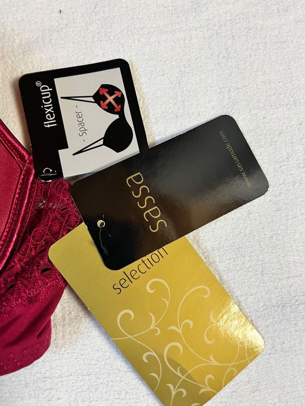 Altra biancheria intima: Bügel-BH Sassa, Grösse 75D, Farbe Dunkelrot – Nuovo e nell'imballaggio originale da Rudolfstetten venduto da gst_g7xl 3