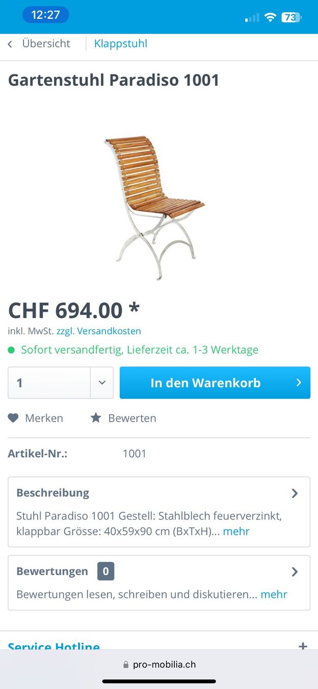 Embru Sedie: Gartenstuhl embru gelb 1 von 18 – Nuovo (secondo la descrizione) da Glattfelden venduto da immohome.zgraggen 6