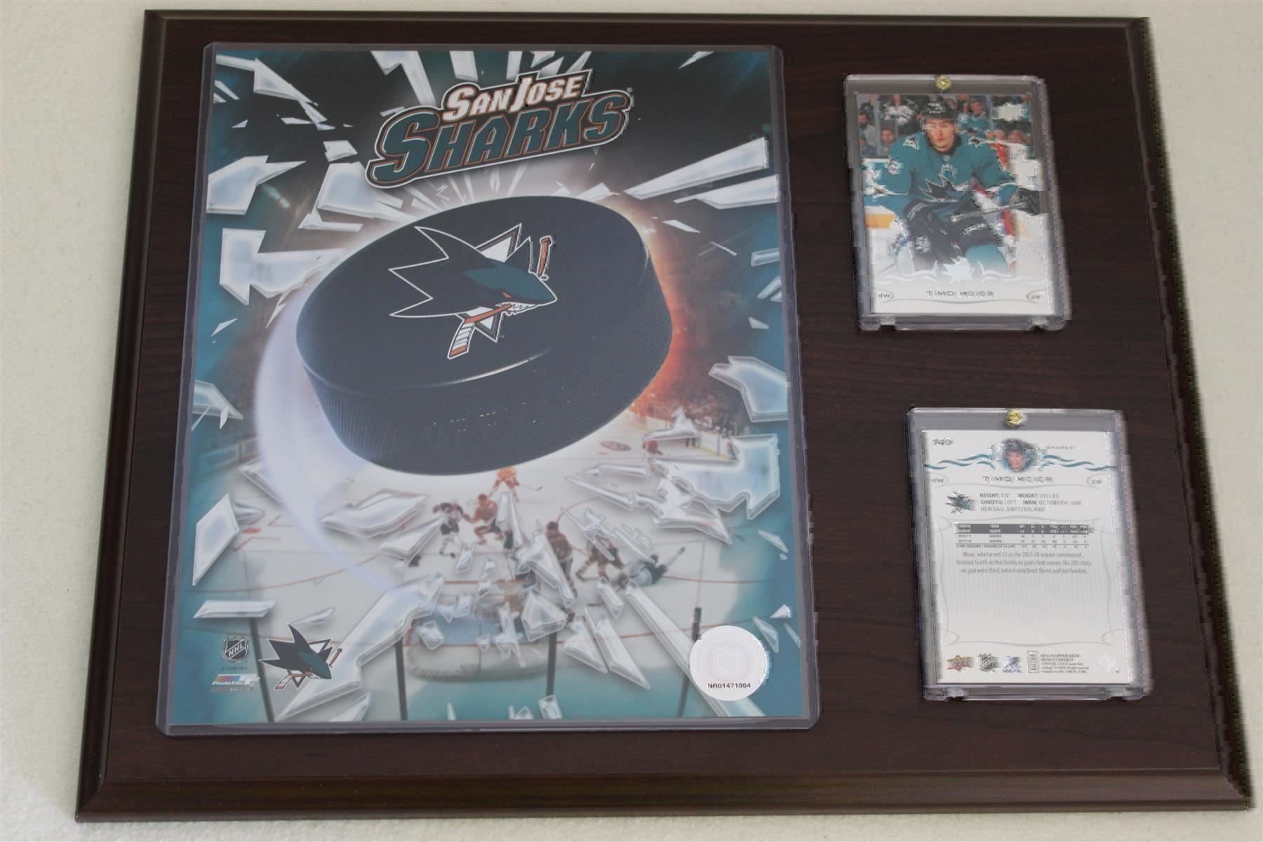 NHL Carte collezionabili: NHL Timo Meier San José Sharks Plakette – Nuovo e nell'imballaggio originale da Reinach BL venduto da RetroGamesSportsMore 2