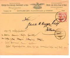 Brief, Mobiliar Versicherung Bern 1907