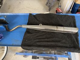 🍀 Puch Auspuff 22mm mit 1ner Lasche 2 teilig 🍀