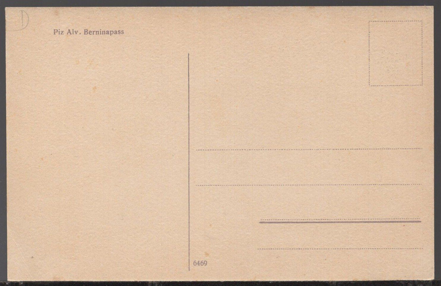 Ansichtskarten: Bernipass  Piz  Alv – Gebraucht aus Aarau von kufi44 1