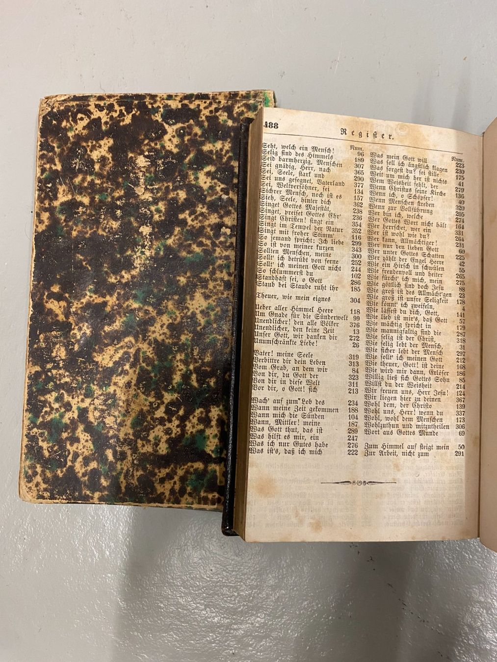 Bücher: Antikes Gesangbuch, Sammlung geistlicher Lieder, 1844 – Gebraucht aus Unterterzen von bac_287t 2