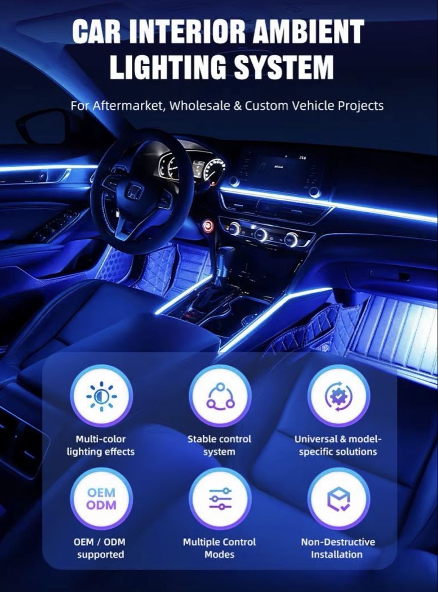 Tutti i ricambio: Auto Ambientebeleuchtung Universal  – Nuovo e nell'imballaggio originale da Emmetten venduto da BMW_M54 8