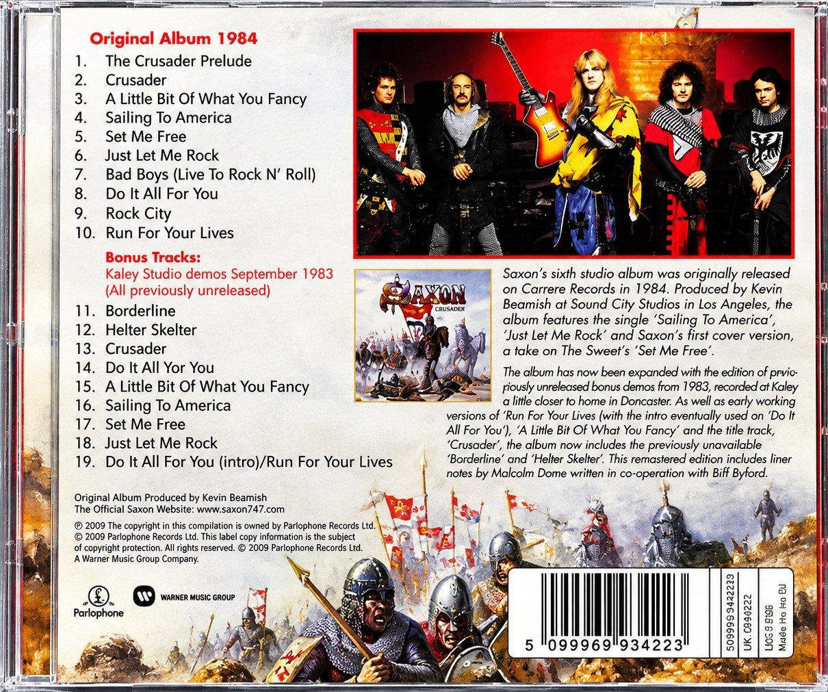 CD: CD Saxon "Crusader Remastered", Nr. 456 – Nuovo e nell'imballaggio originale da Kottwil venduto da Crazyrolf 1