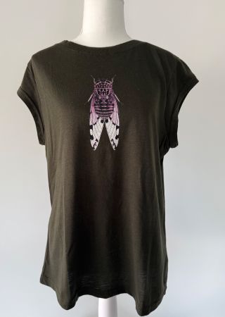 Damen T-Shirt Coster Copenhagen Khaki Grösse L