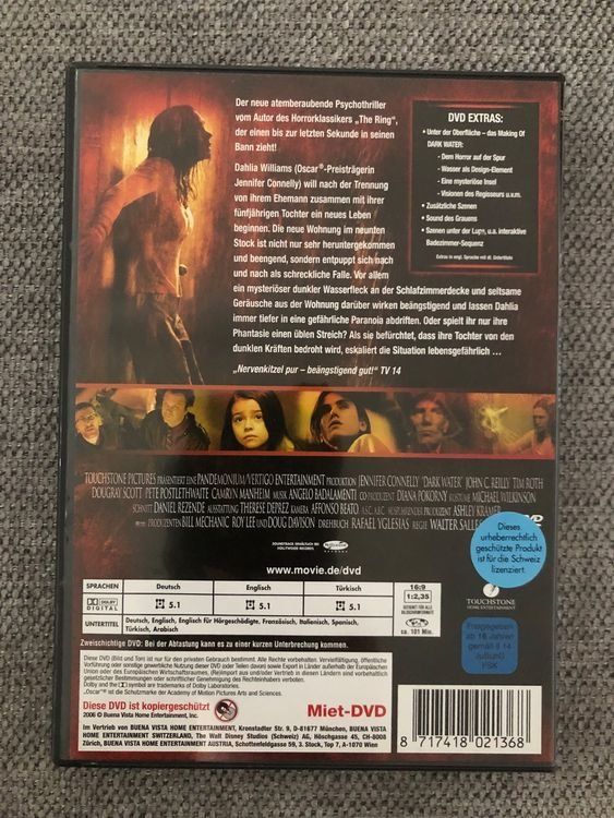 Tutti i DVDs: DARK WATER - DUNKLE WASSER – Usato da Zollikofen venduto da jde_72zf 1