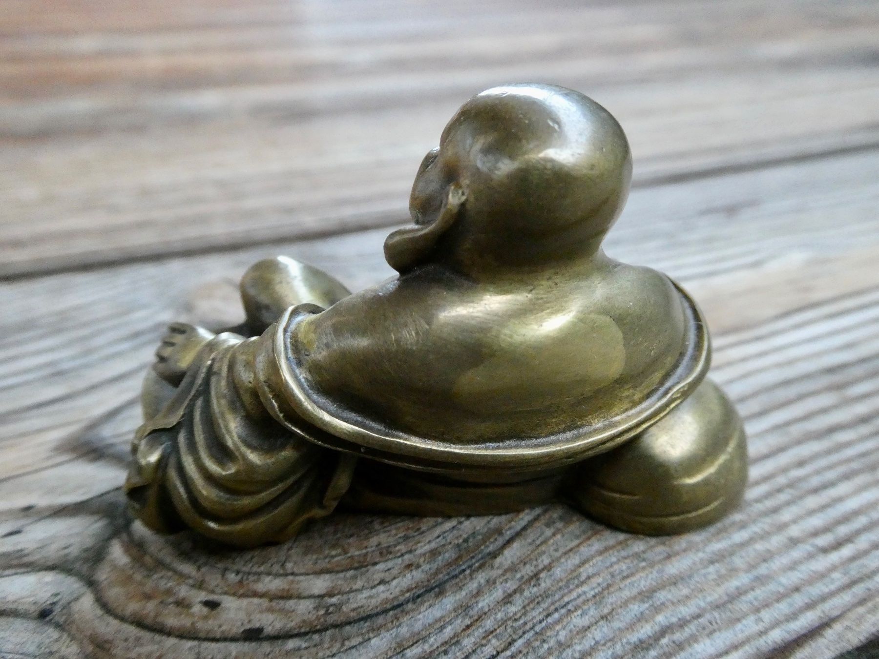 Figurines: antiker sitzender Buddha (schwerer Messingguss) – D'occasion à Lüchingen par Eeizo 2