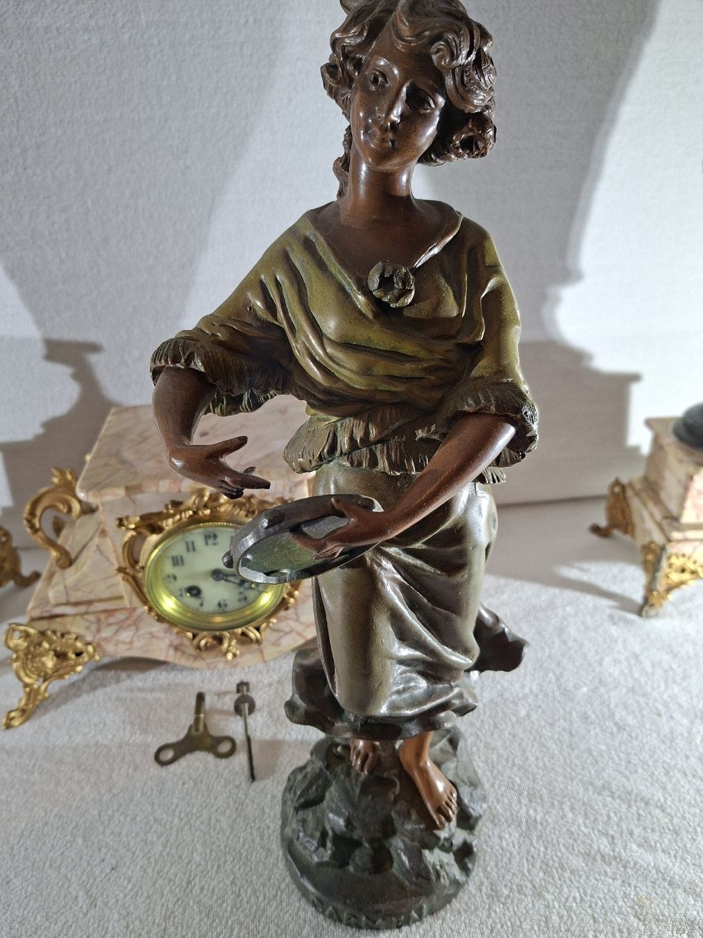 Orologi da terra & Orologi da parete: antike Chemineuhr um 1900 – Usato da Grindelwald venduto da carro5 1