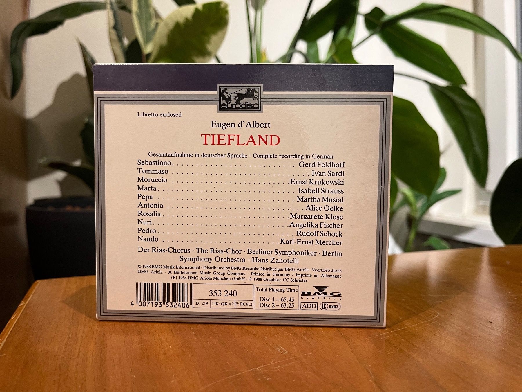 CD: Eugen d'Albert - Tiefland - SRA03C – Usato da Küsnacht ZH venduto da swisssales.net 1