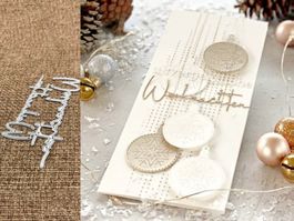 Stanzschablone Nr.102, Schrift Weihnachten (Sizzix geeignet)
