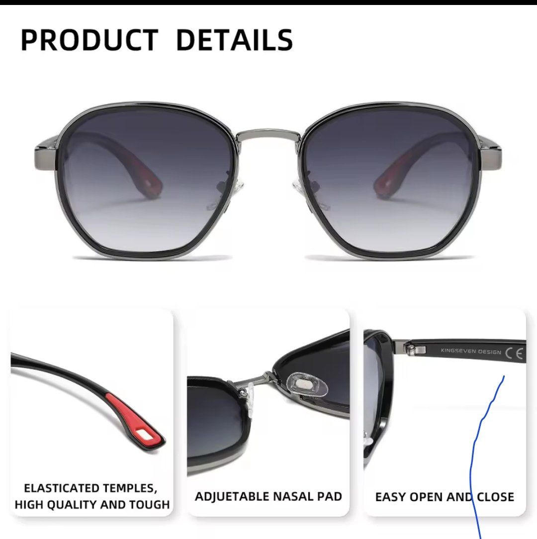 Occhiali & Lenti: Kingseven Sonnenbrille Herren – Nuovo e nell'imballaggio originale da Suhr venduto da sjay.Cv 2