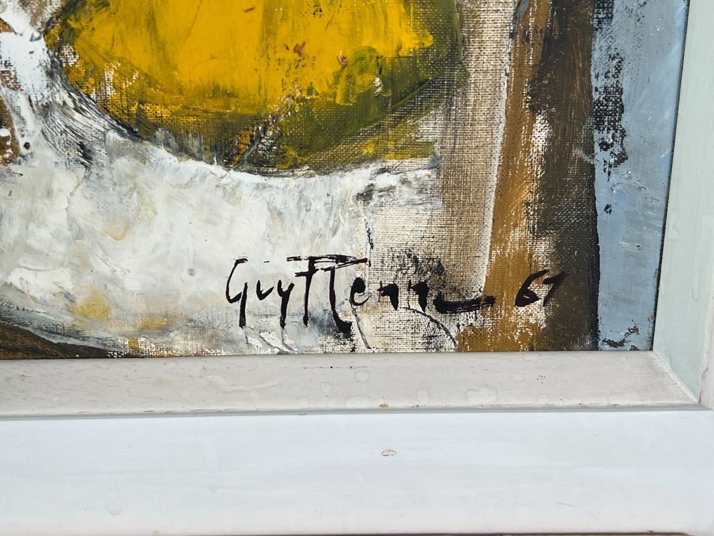 GUY RENNE ORIGINAL GEMÄLDE TECHNIK SPACHTELARBEIT IN OEL Kaufen auf