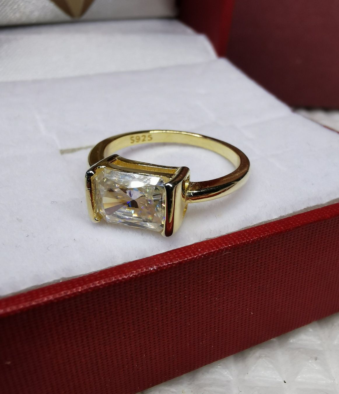 Anelli: Bague argent avec diamant de moissanite de 2 ct GRA – Nuovo e nell'imballaggio originale da Reconvilier venduto da Tsma67 9