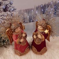 2 ÄLTERER ENGEL VON KATHERIN'S COLL./ USA ROSA UND BORDEAUX