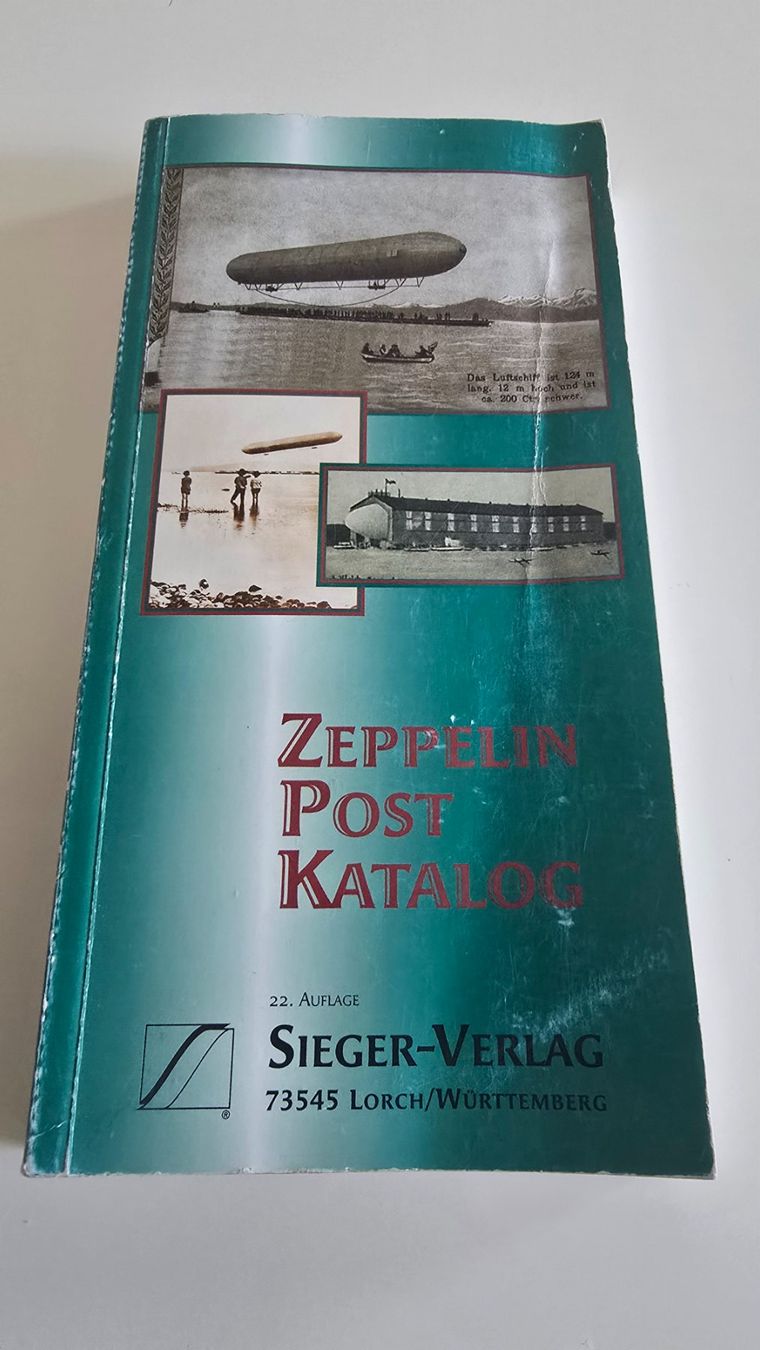 Tutti i francobolli: Zeppelin Post Katalog 22. Auflage Sieger-Verlag – Usato da Duebendorf venduto da Dguguseli