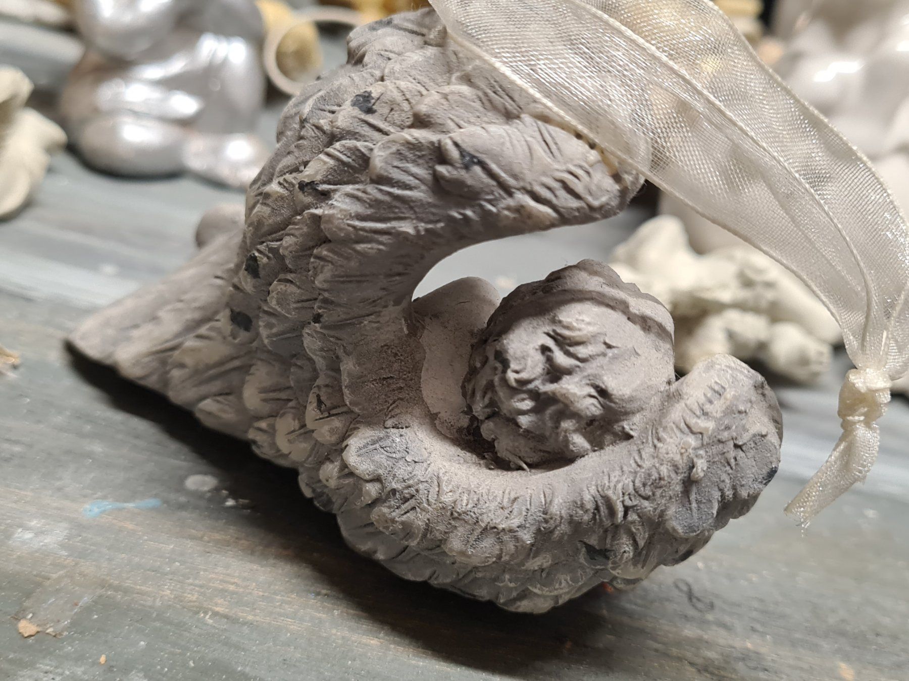 Statuette: Engelsfigur, ca. 11x8 cm – Usato da Amriswil venduto da kleindeko 2