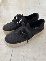 Espadrilles schwarz, Gr. 38