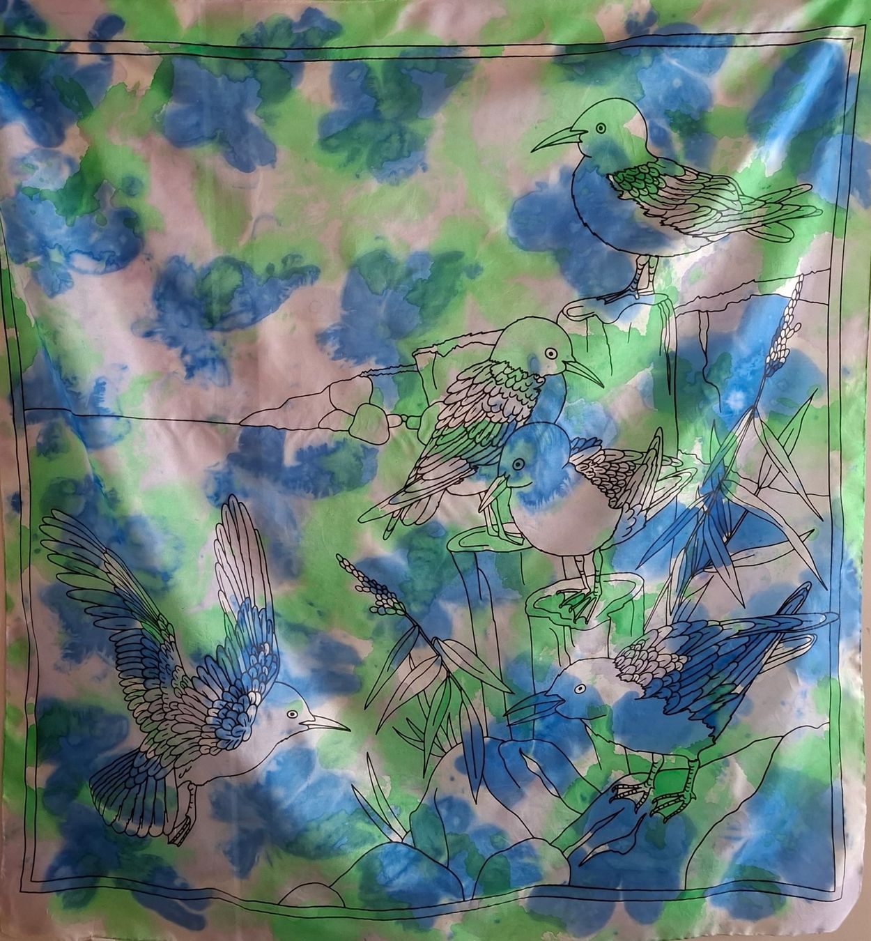 Foulard & Sciarpe: Seiden-Foulard – Nuovo (secondo la descrizione) da Bäretswil venduto da Esku01 1