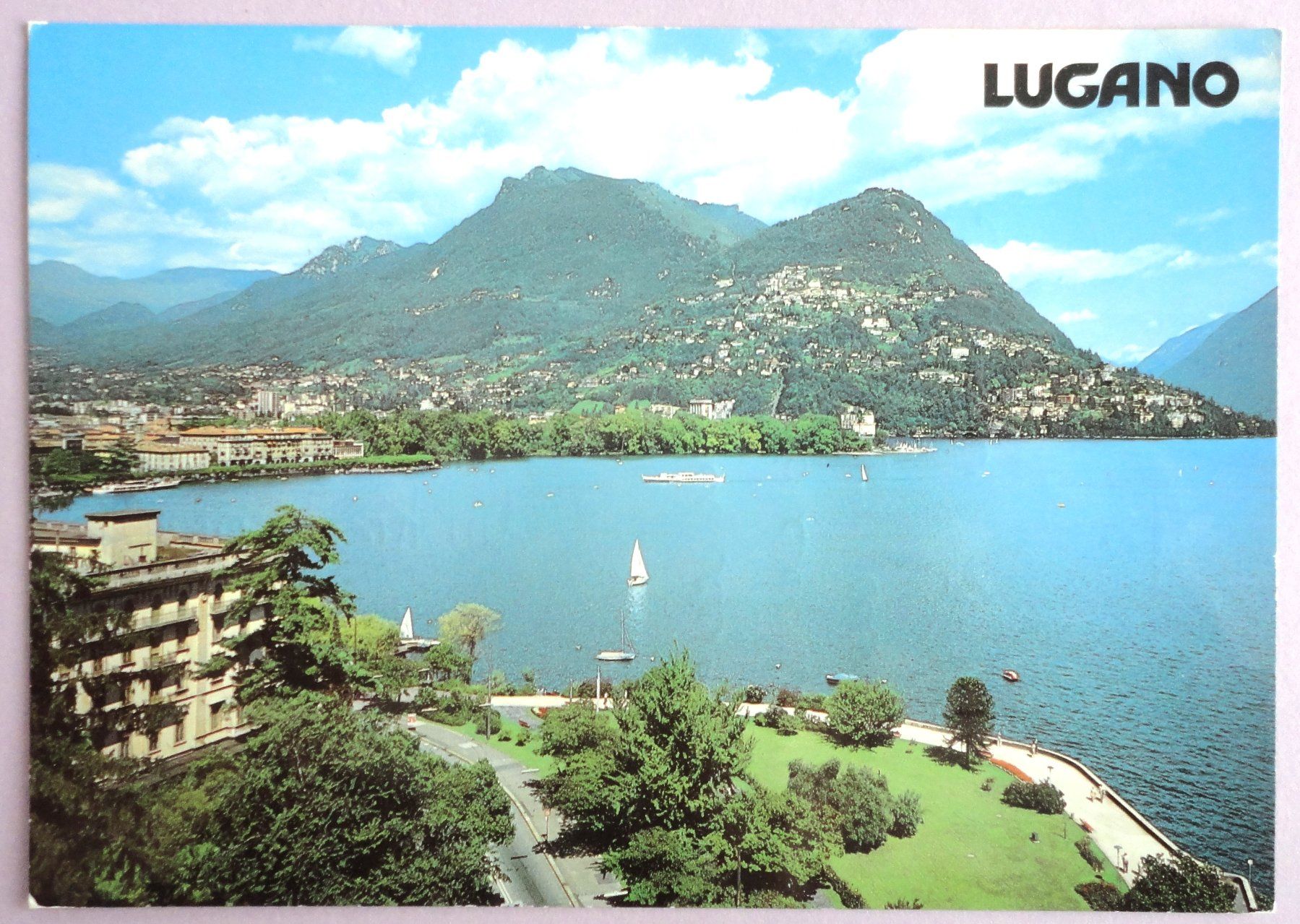 Cartoline postali: Lugano, Quai e Monte Brè – Usato da Fétigny venduto da Billy2miny