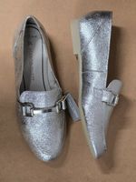 Marco Tozzi Loafer / Slipper - 36 - Silber Metallic