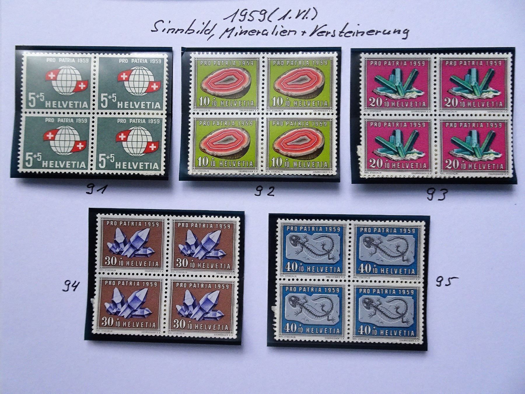 Alle Briefmarken: PP 1959** – Neu (gemäss Beschreibung) aus Aadorf von Chnorli-Furz