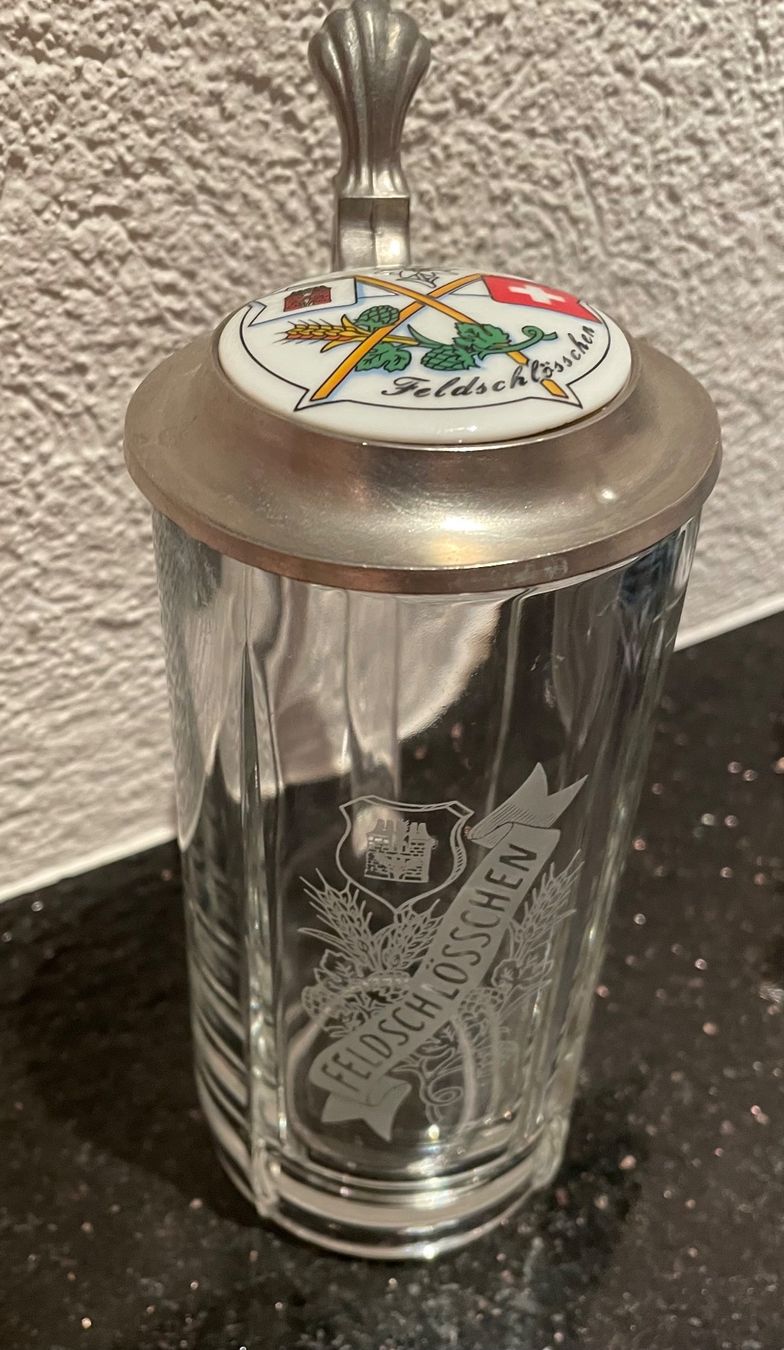 Bicchieri: Vintage Bierkrug Feldschlösschen – Usato da Niederweningen venduto da baghirac 1