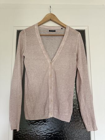 Marc O'Polo Strickjacke, Gr. XS, Zartrosa, Leinen, neu