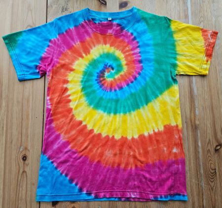 Batik Festival T-Shirt Gr. M Sommer Hippie Love Flowerpower