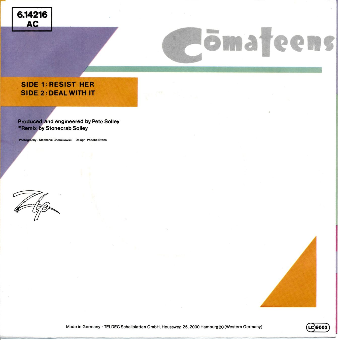 Dischi in vinile: COMATEENS - RESIST HER (7'' Vinyl Single NM) – Usato da Hedingen venduto da Studers 1