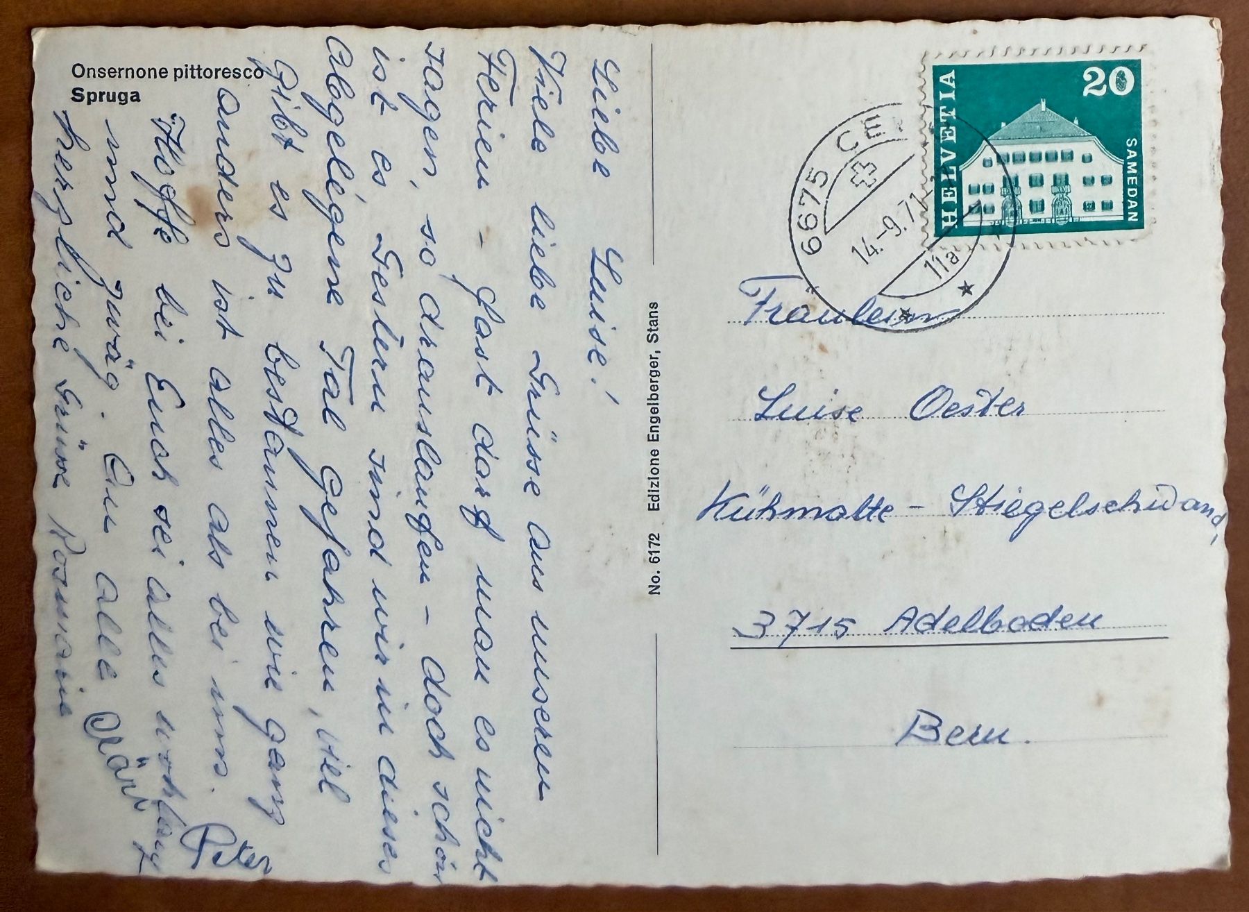 Cartoline postali: Spruga - 1970 – Usato da Lutry venduto da Ediego 1