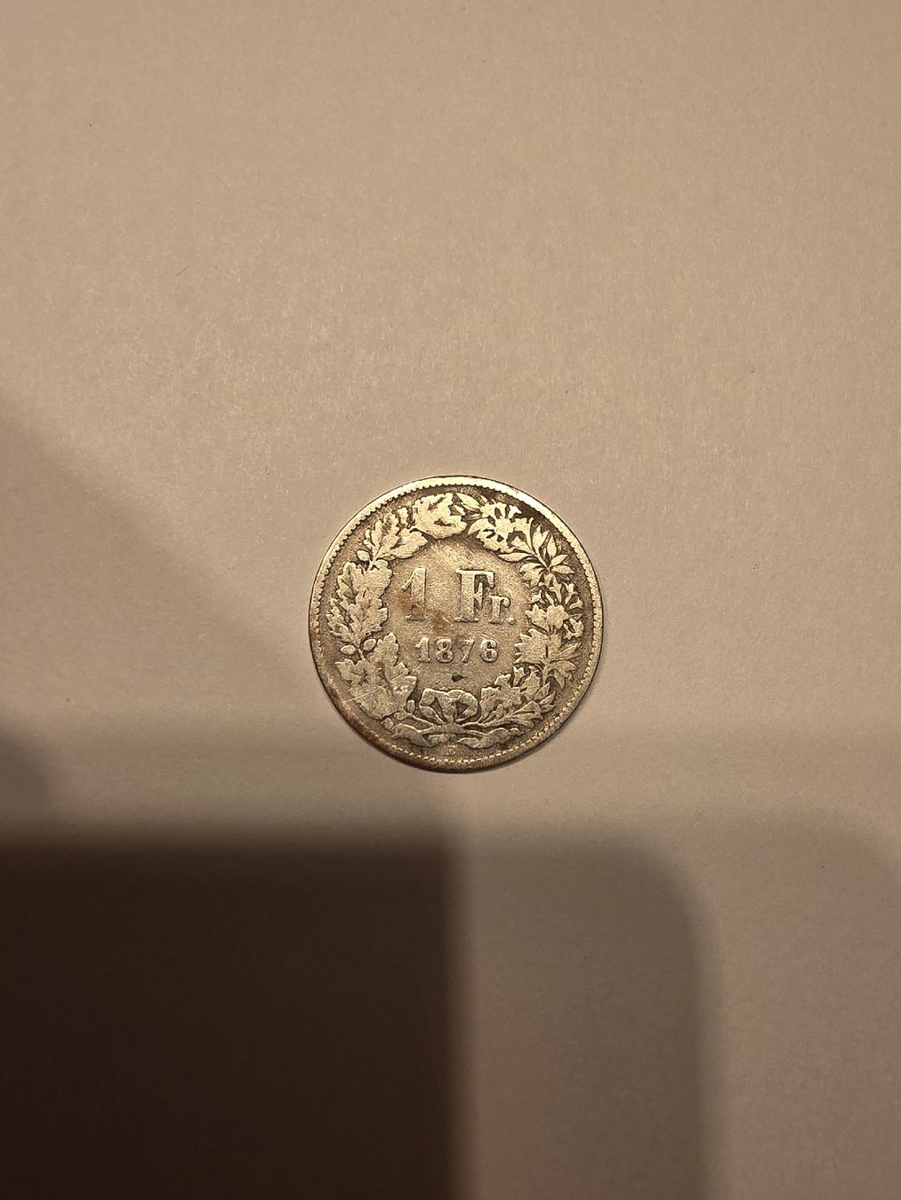 Alle Münzen: pièce 1chf 1876 – Gebraucht aus Fribourg von yan_z5fr