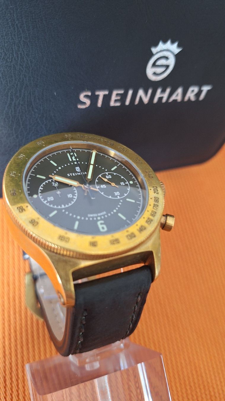 Steinhart Uhren: Steinhart Marine Officer Bronze Chronograph – Gebraucht aus Burgdorf von Max681 5