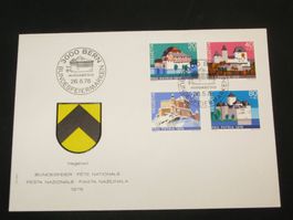 Pro Patria FDC 1978 Nr. 178 - 184 Schweizer Schlösser III