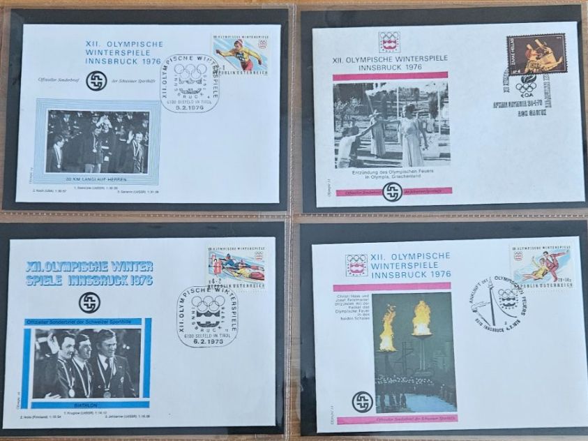 Tutti i francobolli: Sammlung 24 Offizieller Sonderbriefe Schweizer Sporthilfe – Usato da Uznach venduto da Rayonii