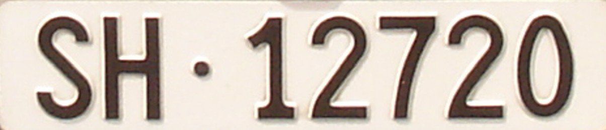 Ecriteaux: Autokennzeichen SH12720 – D'occasion à Kleinandelfingen par Don_pedro